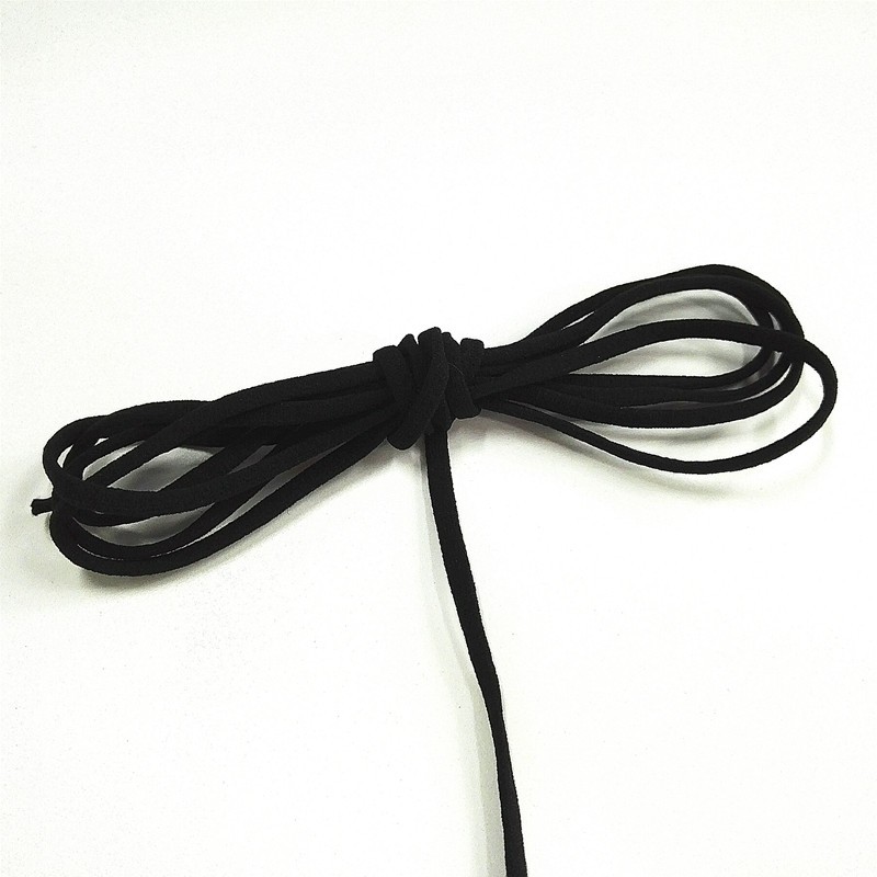 Supply Manufacturers 4mm 5mm Black Flat elastic band Factory Quotes - OEM