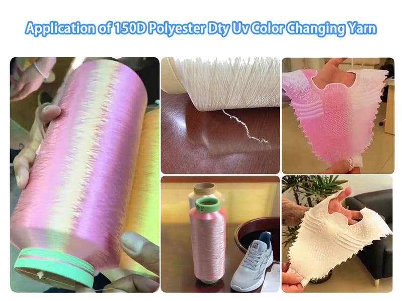 Application of 150D Polyester Dty Uv Color Changing Yarn