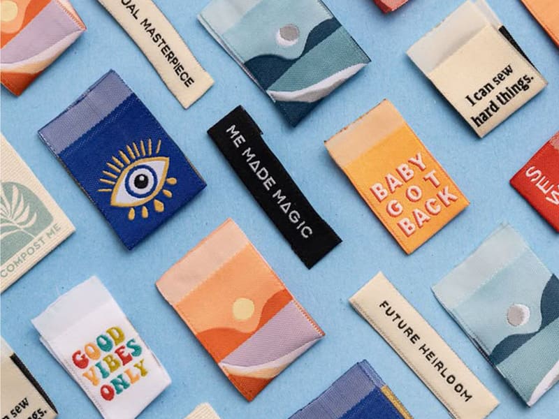 Woven label pictures
