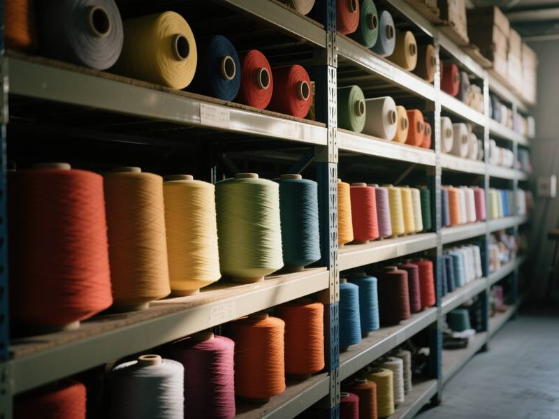 Polyester twisted yarn in various colors