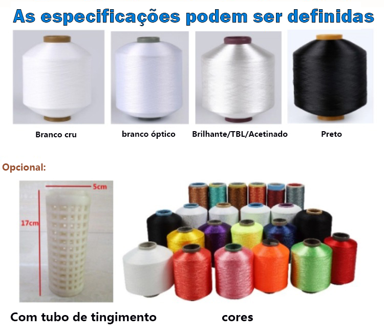 especificações do fornecedor de fios de poliéster semi-mate