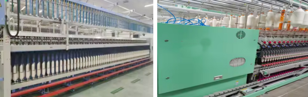Images of the production process of sinrylion Recycled Polyester Yarn Manufacturers