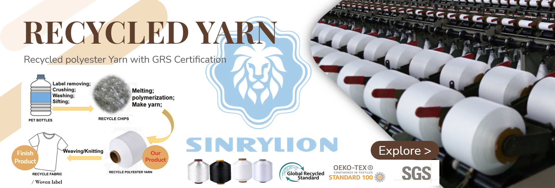Polyester twisted yarn manufacturers