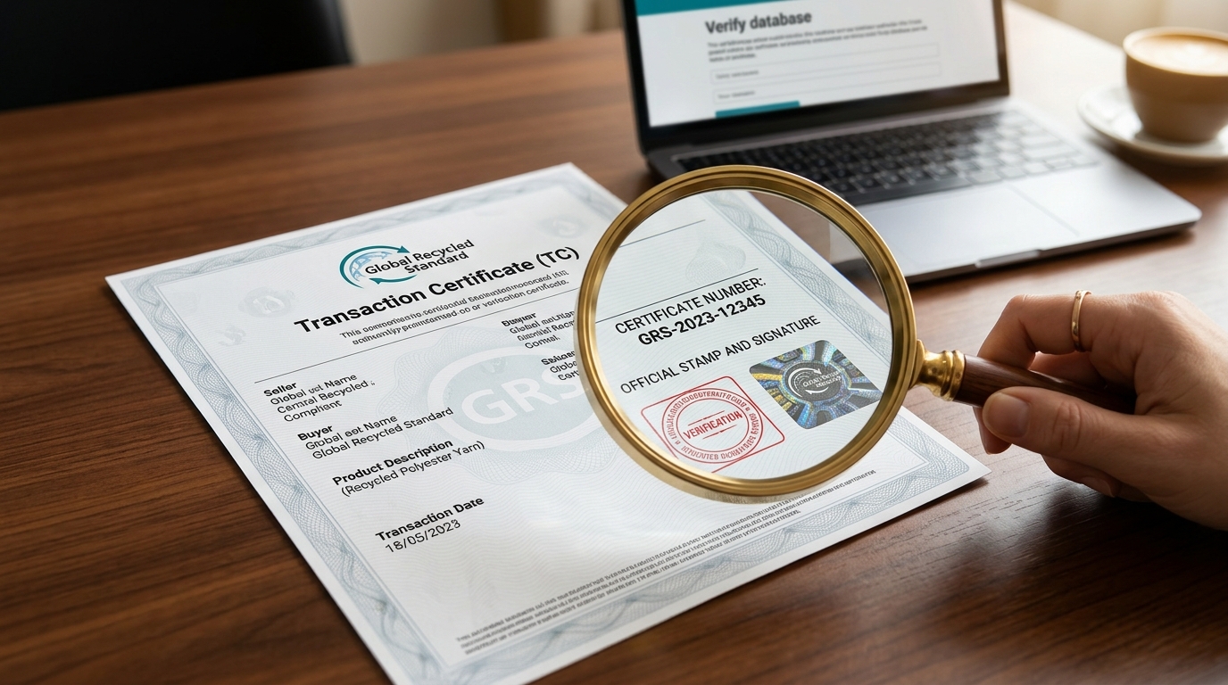 Recycled Polyester Yarn Suppliers Identifying Counterfeit Certificates
